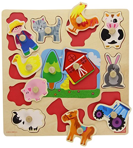 Goula D53025 Farm Silhouettes Shape Puzzle, Multi kleuren, 24 months to 48 months – Bild 3