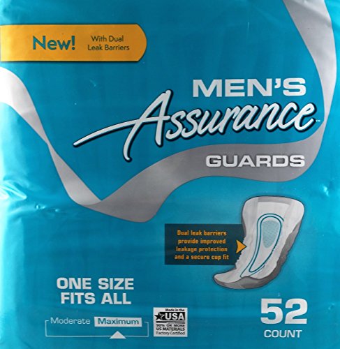 Mens Assurance Guards - 52 Count - New Improved With Dual Leak Barriers