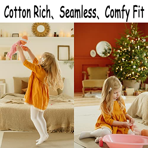 Baby Tights 4 Pack Newborn Infant Toddler Girls Cotton Tights Cable Knit Leggings Stockings For Baby Girls Aged 0-24 months2