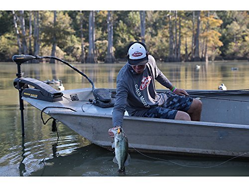 Angler holding a fish caught with a baitcasting reel, demonstrating typical usage.