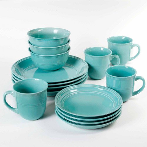 casual dinnerware sets Mainstays 16-Piece Round Dinnerware Set
