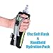 LERMX Quick Grip Chill 17 oz Handheld soft Flask Water Bottle Hydration Pack (17 oz Black)