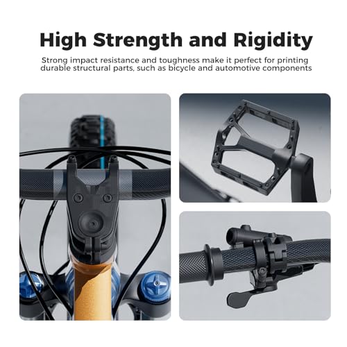 Image of Creality Hyper PA6-CF Filament 1.75mm, Carbon Fiber Reinforced Nylon Filament, High Strength & Heat Resistant Engineering-Grade Material for Industrial 3D Printing, 1KG Spool Black