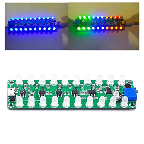 Medidor de espectro de música de sonido, visualizador, control de sonido de voz, tablero amplificador de medidor VU
