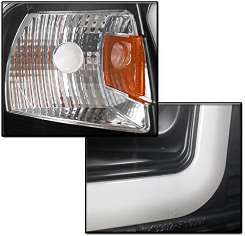 Miniatura 4 de Faros delanteros de proyector LED negros compatibles con Ford F-1501997-2002 Expedition 1997-2002