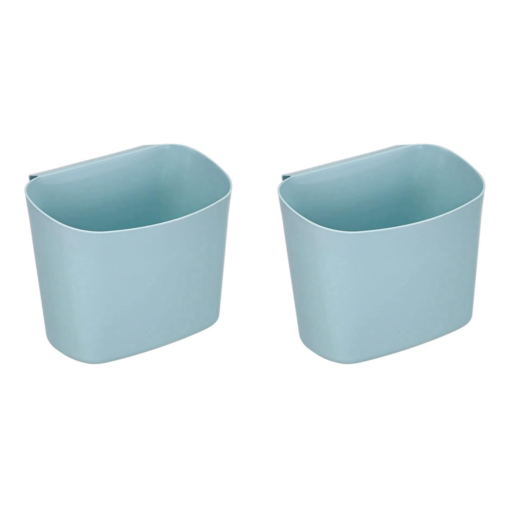Hndhbfgrt 2X Simple Trash Can Wall-Mounted Trash Can Simple Wastebasket Waste Storage Box Suitable for Kitchen, Bedroom and