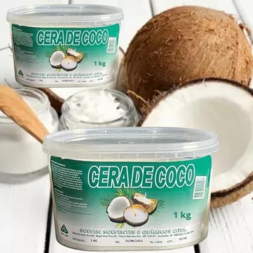 Kit 3 Cera de Coco Para Velas Solven Vegetal Pura 1kg