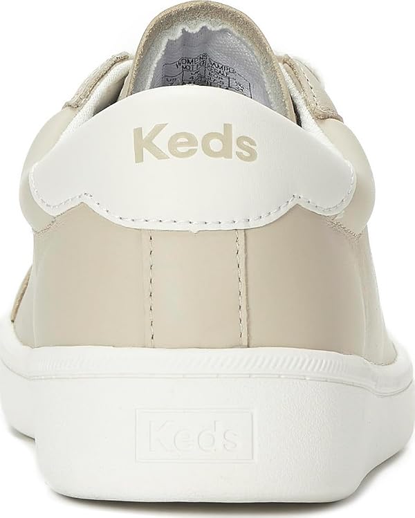 Keds Women's Ace Ii Fashion Sneaker, Oatmeal/Snow White Leather, 11 by Keds - Used condition - Image 3