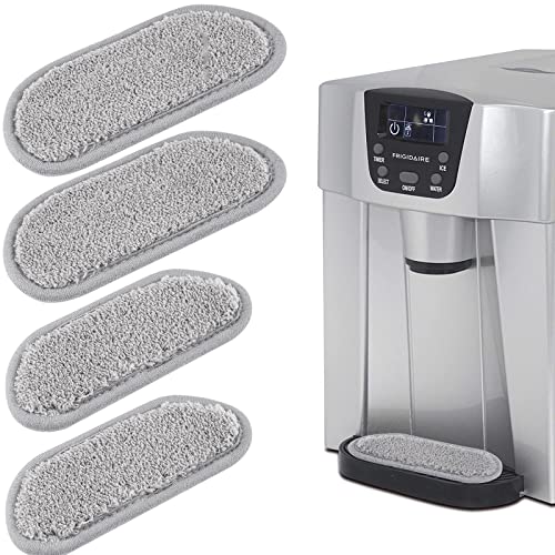 4 Pcs & 2 Sizes Refrigerator Drip Catcher Tray Absorbent Pad for Refrigerator Drip Catcher for Water Dispensers and Ice Machine, Refrigerator Drip Pan Accessories