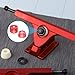 PATIKIL Skateboard Bushings, 90A PU Long-Board Truck Bushings Rebuild Kit for Skateboard Parts, Transparent Red