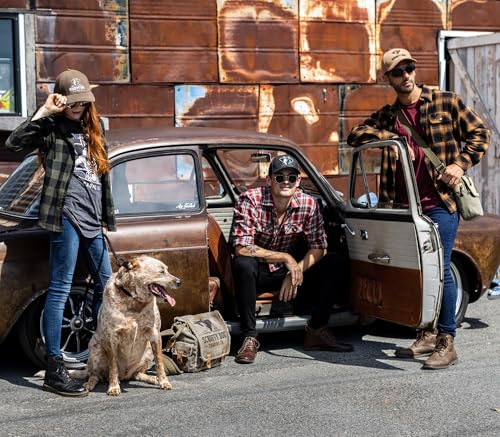 SCRUFFY DOG Canvas Messenger Bag with Adjustable Strap - Crossbody Satchel for Men and Women - Small - 11 inch, Brown