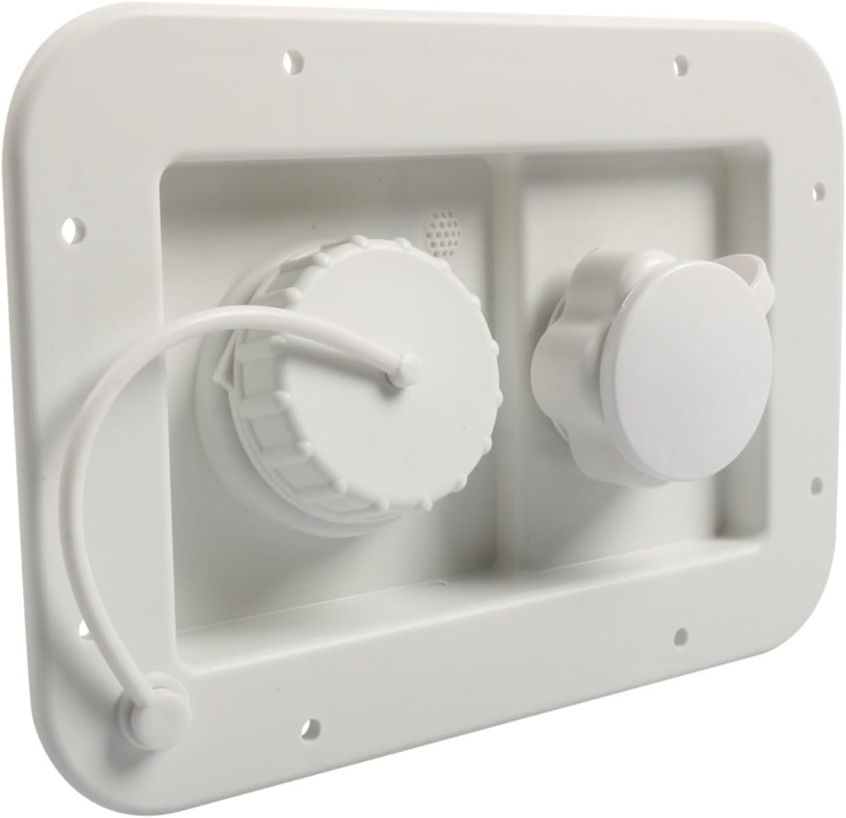 Universally Campers Water Fill Inlet Builtin Check Valves Hose Adapter Not Return Leak Mechanism PP Construction Campers Water Inlet Valves