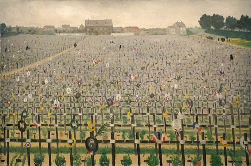 Cimetière militaire de Châlons Vallotton poster impression sur toile déco salon 60x90cm