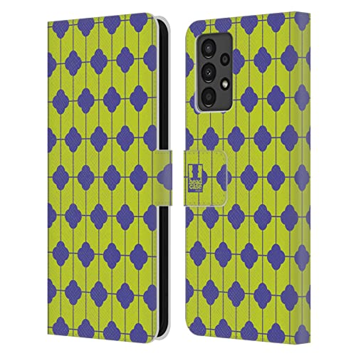 Étui Samsung Galaxy A13 (2022) housse portefeuille en cuir et protection motifs Quatrefoil