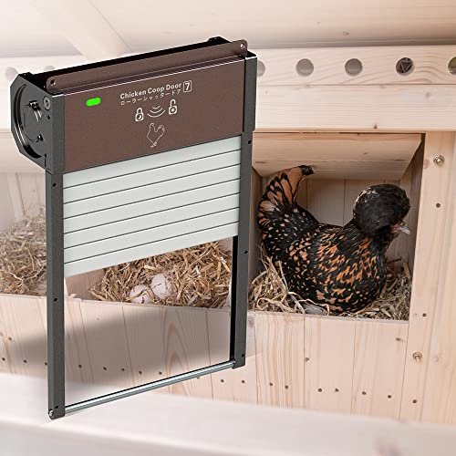 Automatischer Hühnerstall-Tür mit Timer, Lichtsensor, solarbetriebener Stall-Türöffner, Vollaluminium-Solar-Hühnerställe… – Bild 5
