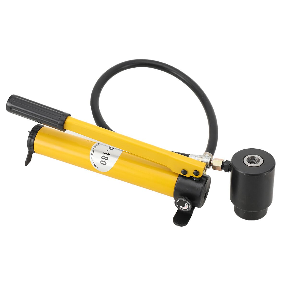 10T Hydraulischer Blechlocher Punch Set Lochstanze Zylinder Hydraulikpumpe mit 6 Stanzformen Stanzen 22/27,5/34 / 43/49 / 60 mm, Handpumpe Stahl Lochwerkzeug