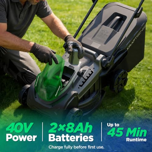 Image of 17.5 inch 40V Brushless Cordless Lawn Mower for Medium Yards