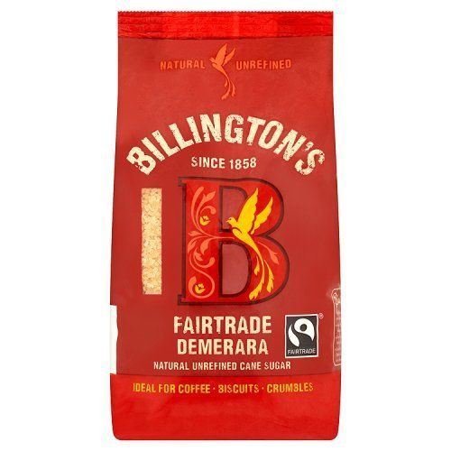 Billingtons Fairtrade Demerara Sugar 500g (Pack of 3)