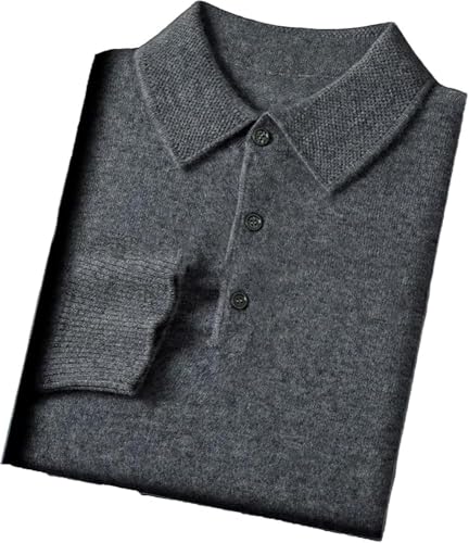 Men's Cashmere Polo Pullover Knitwear Sweater Fall Winter