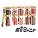 SAWAKE 10pcs Pequeños Tarros de Vidrio de Almacenamiento(5pcs 250 ml+5pcs 350 ml)Botes...