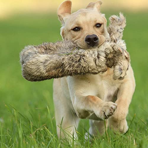 ROMNEYS Kaninchendummy | Standard-Dummy 500g mit echtem Kaninchenfell überzogen | Wild-Apportel für die jagdliche Hundeausbildung