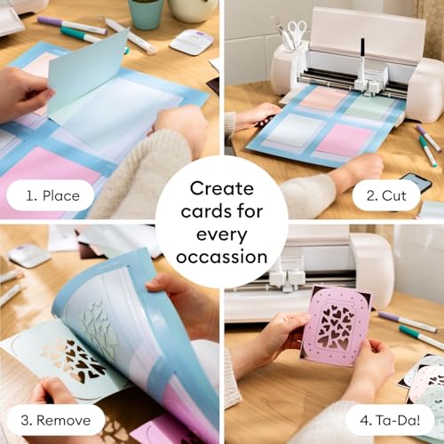 Image of Cricut Maker 4 Card Making Bundle - Smart Cutting Machine with Card Mat, Card Inserts & Materials for Greeting Cards, Invitations & Paper Crafts