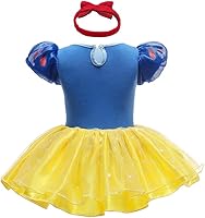 Vista 102 de Dressy Daisy Disfraz de princesa para bebé, disfraz de tutú de tul para cumpleaños, Halloween, traje con diadema Estilo I