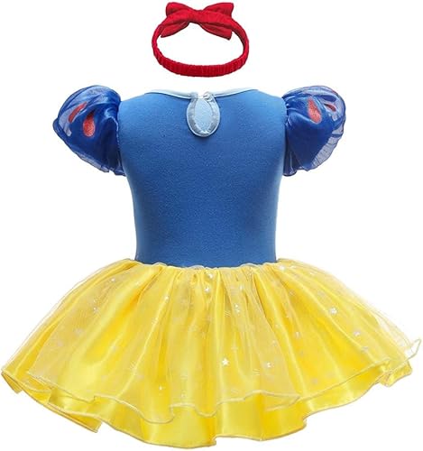 Miniatura 102 de Dressy Daisy Disfraz de princesa para bebé, disfraz de tutú de tul para cumpleaños, Halloween, traje con diadema Estilo I