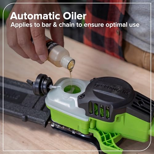 Image of Greenworks 24V 8 in Cordless Electric Pole Saw, Carrying Bag, Tool Only