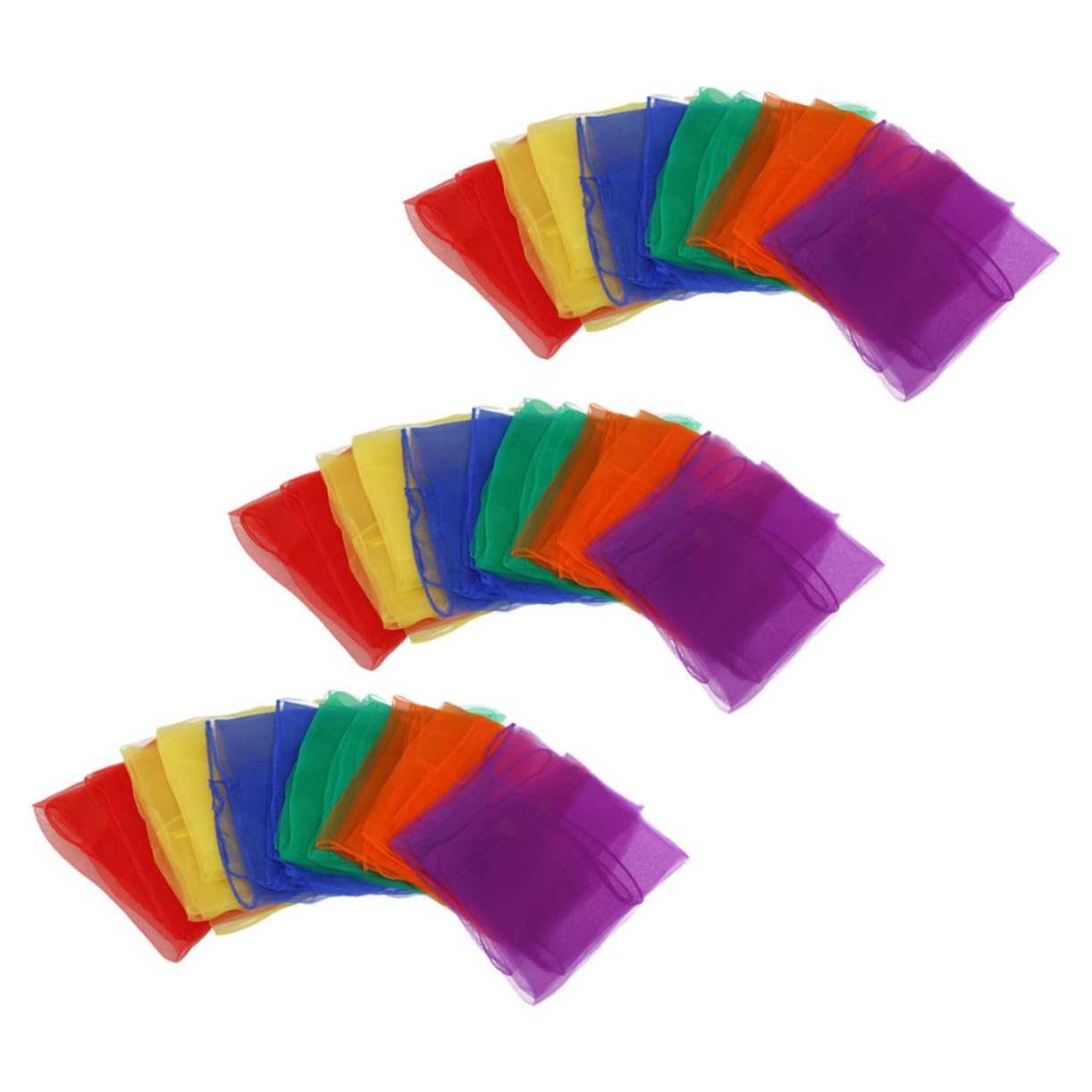 DEARMAMY Juggling Dance Scarves for Boys and Girls Small Silk Performance Scarves Durable and Easy to Clean Random Color