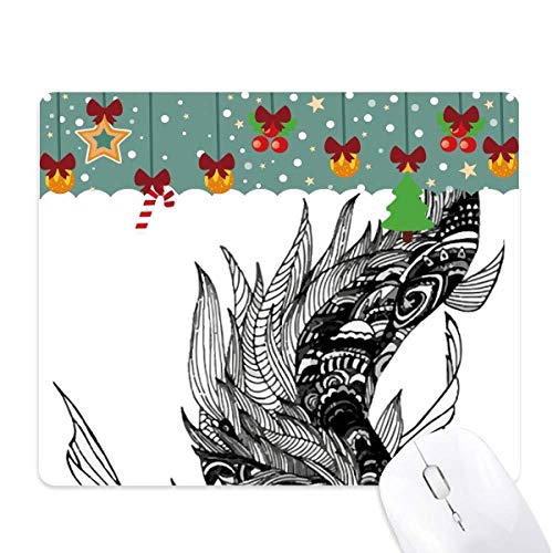 Tapis de souris de jeu Masterpiece de bureau motif montagnes de Noël