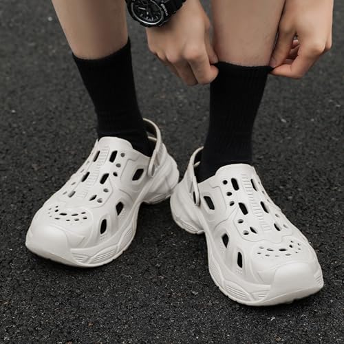 Image of Kraasa The Cyberpunk Extra Soft Men's Casual Sports Clogs /Sandals with Adjustable Back Strap for Adult | Men's Lightweight Anti Skid| Waterproof & Everyday Use Mules for Gents /Boys