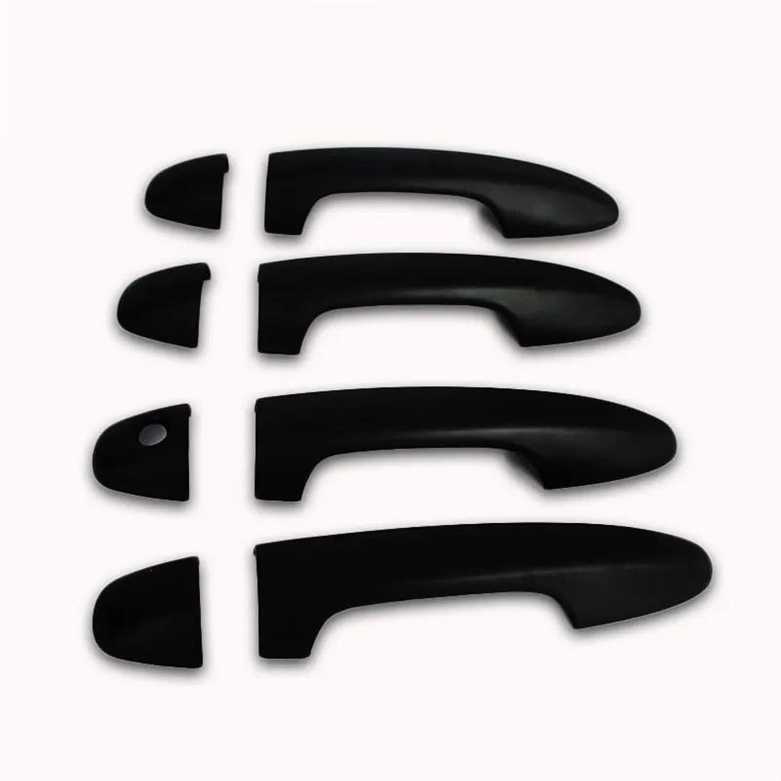 Kjhopy Black Exterior Door Handle Cover For Toyota For Hilux For Revo For Rocco For Fortuner For Innova 16-21 Sr5 For Rav4 16-19 Exterior Door Handle(Black)