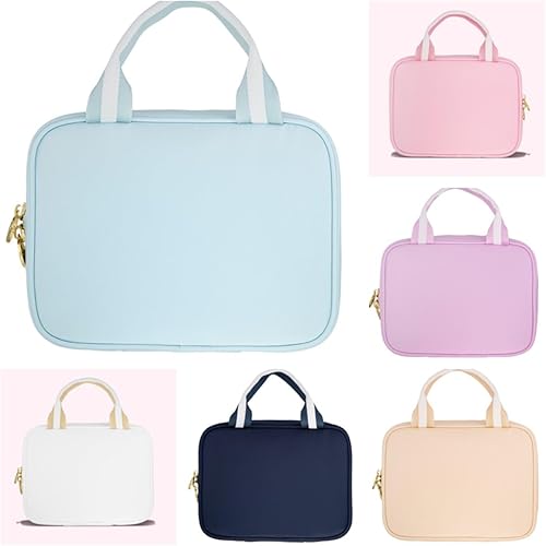 Miniatura 8 de Bolsa de almuerzo personalizada para niños con parche de nombre de chenilla, lonchera escolar de nailon personalizada, regalos para estudiantes,