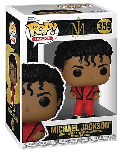 POP Rocks : Michael Jackson – Thriller Funko Figurine en vinyle (livrée avec étui de protection compatible), multicolore, 9,5 cm - Les Beatles, Paul McCartney, John Lennon, RIngo Starr, George Harrison POP Rocks : Michael Jackson – Thriller Funko Figurine en vinyle (livrée avec étui de protection compatible), multicolore, 9,5 cm – Image 4