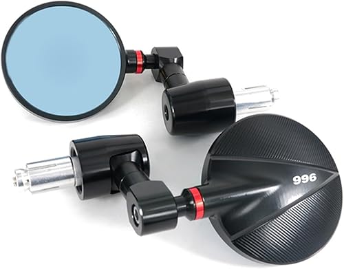 Motocicleta Cafe Racer Manillar Espejo retrovisor lateral Bar End Espejo para Ducati 996 1999 2000 2001 2002