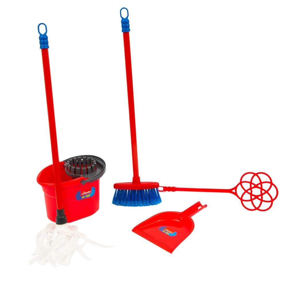 Grandi Giochi - Vileda Maxi Carrello Pulizie, 5 Accessori Inclusi - VLE00000
