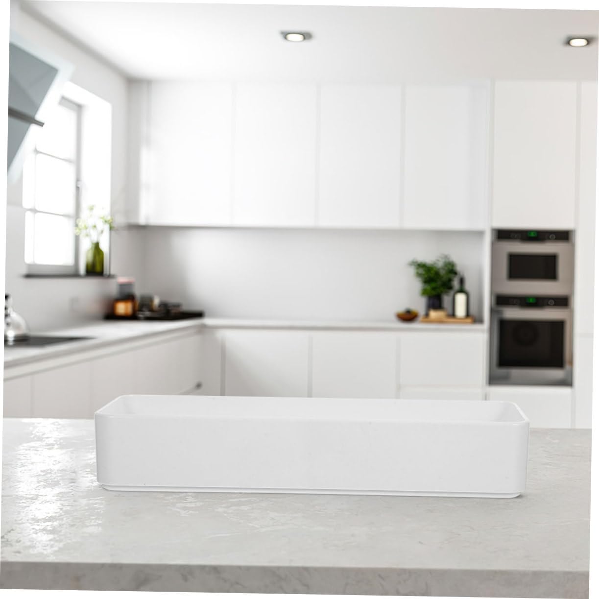 Ciieeo 5sets Cutlery Organizer Elegant Utensil Tray for Kitchen Home Reusable Material Divider for Forks Spoons and Chopsticks Storage 2pcs*5