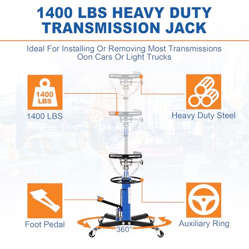 Iglobalbuy QP0015605-B-DE Transmission Jack Lift 1400Lbs thumb #1