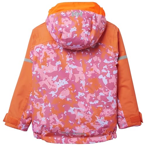Helly-Hansen K Legend 2.0 Insulated Jacket - Kids Unisex Waterproof Winter Coat, Warm & Breathable, Outdoor Snow Gear, 181 Dragon Fruit Splash Camo Aop - 72