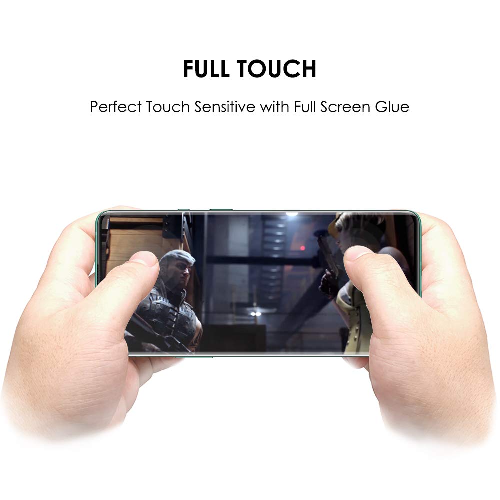 Akcoo Vetro Temperato UV Per OnePlus 8 (3 Pezzi) – Protezione Schermo Completa 3D Con Adesivo Liquido, Compatibile Impronta Digitale
