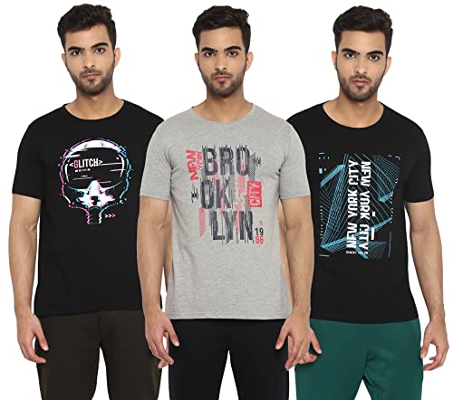 Image of Ap'pulse Men's Printed Short Sleeve Sport Tshirt Combo Pack