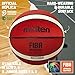 Molten BG2000 FIBA Approved Basketball | Premium Rubber | Indoor & Outdoor | Size 6 | Suitable for Boys Age 12, 13, 14, Girls Age 14 Plus & Adults | Orange/Ivory