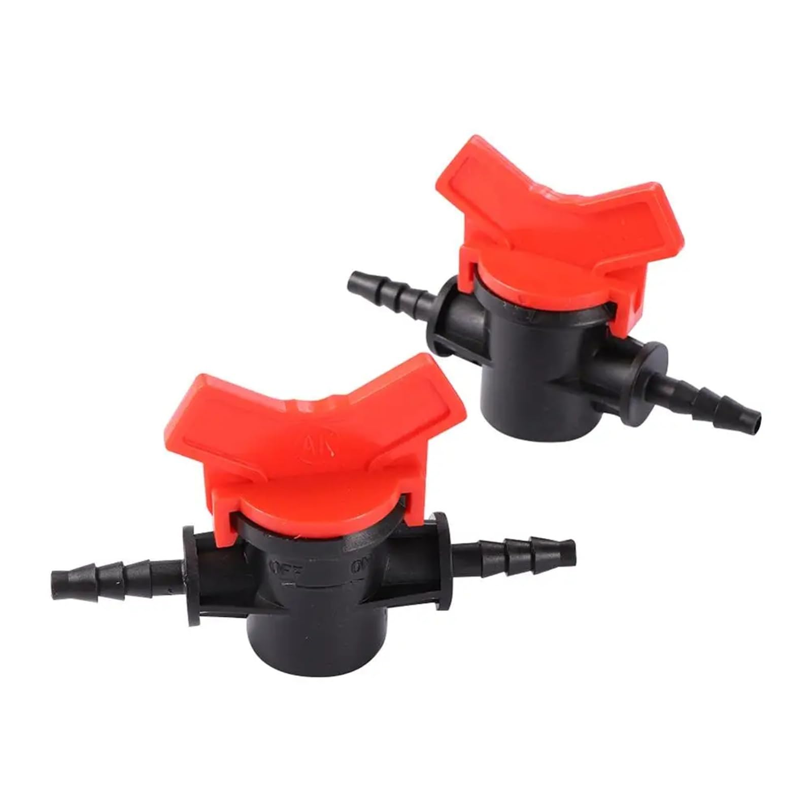 Válvula de manguera de 1/4 con interruptor de distribución para riego por goteo, pack de 5