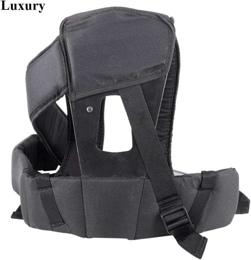 Double Shoulder Strap Harness with Adjustable Waistband and Padded Shoulder Pads for Brush Cutter or String Trimmer, Black Polypropylene Fiber and Plastic Lawn Mower Accessory