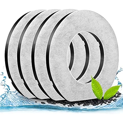 UPSKY 4PCS Replacement Filters for 70oz No Spill Dog Water Bowl Cover