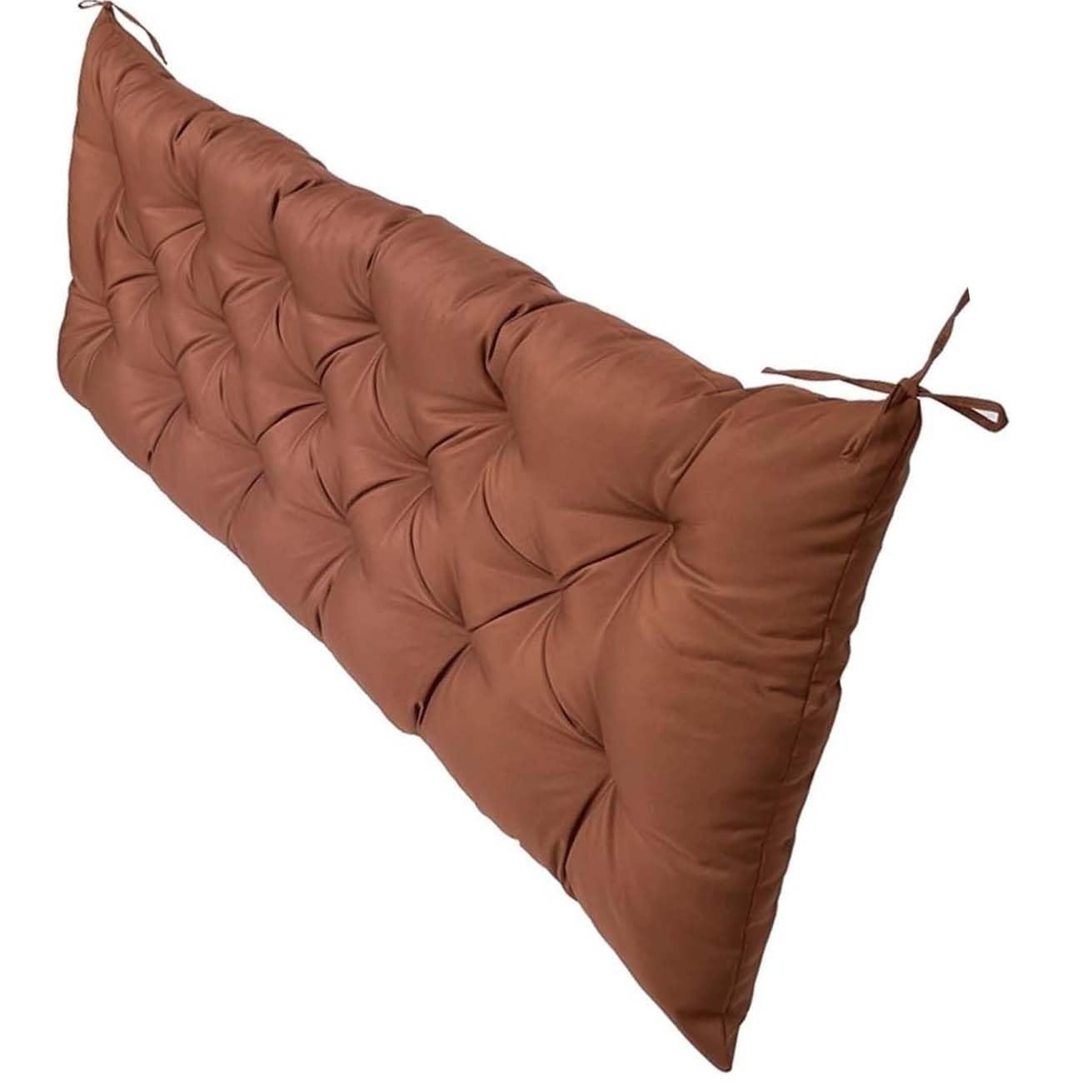 Kissen für Gartenbank, für Außenbereich, 100 x 50 cm, tiefes Kaffeefarben, wasserdicht, Sitzkissen für Gartenstühle, bequemes Sofakissen, langlebiges Bankkissen für Terrassenmöbel
