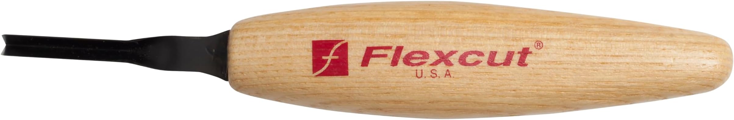 Wood Carving Tools | Micro Parting Tool | 45 Degree 4mm | Razor Sharp 1095 High Carbon Steel Blade for Miniature & Fine Detail Work | Ergonomic Ash Hardwood Handle | MT34 |Made in the U.S.A.