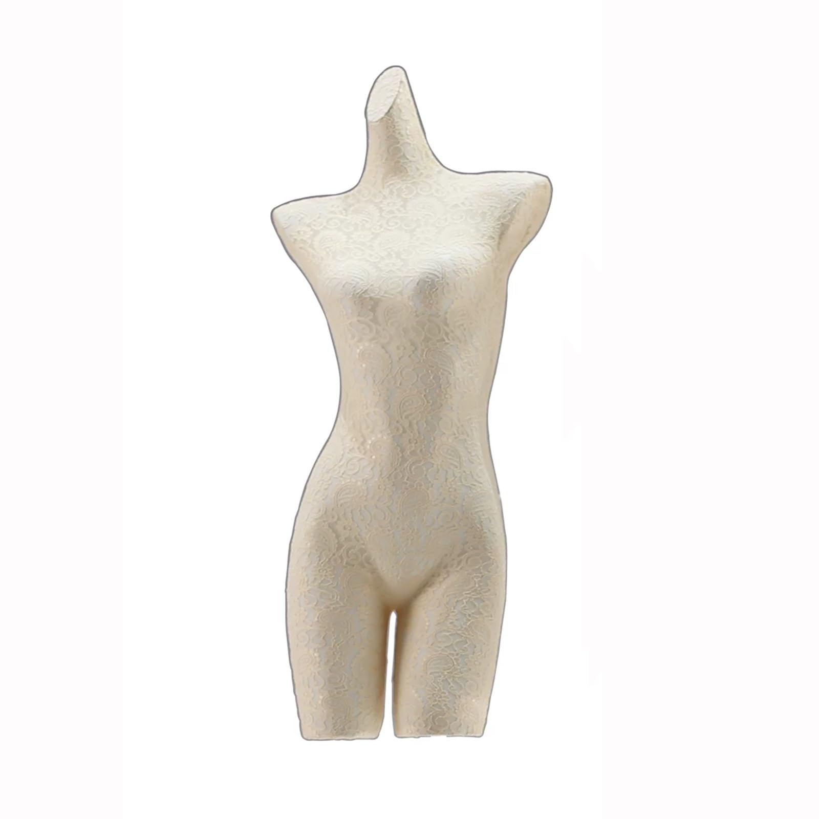 Female Mannequin Torso, Lace Covered Half Body Dress Form Mannequin, for Clothing Display, Retail Boutique, Sewing