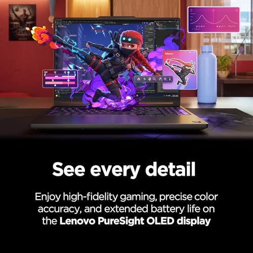 Lenovo Legion 5a - 2026 - Gaming Laptop - NVIDIA GeForce RTX 5060-15.3" OLED WQXGA Display - 165Hz Refresh Rate - Ryzen 7 250-32GB Memory - 1TB Storage - Eclipse Black by Lenovo - Used condition - Image 8